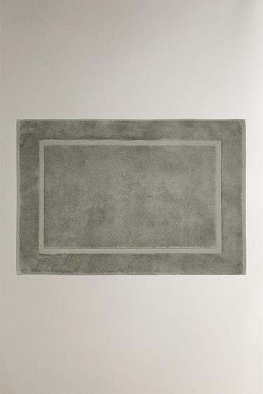 Zara NON-SLIP SOFT TERRYCLOTH BATH MAT - Greenish