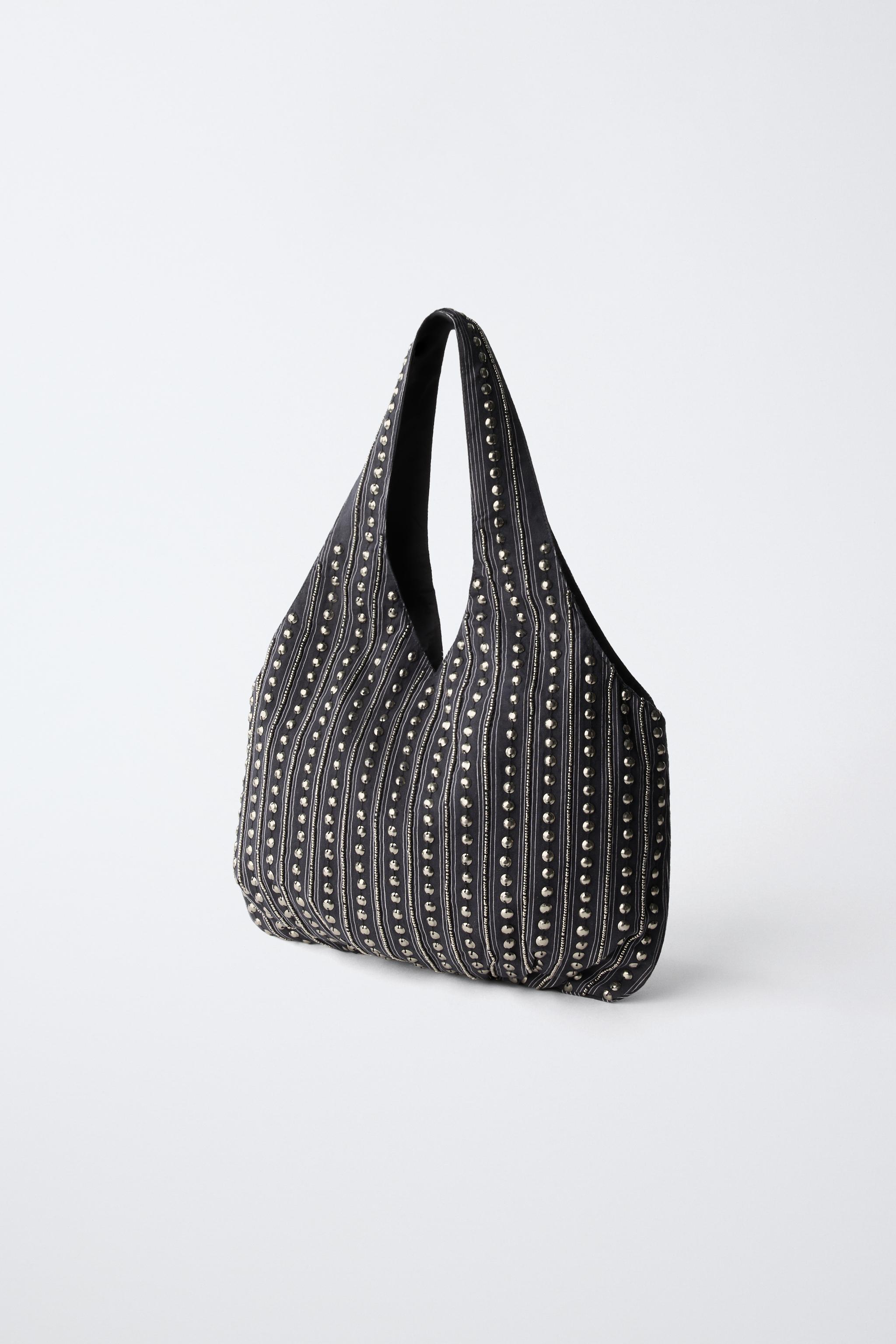 STUDDED SHOPPER BAG