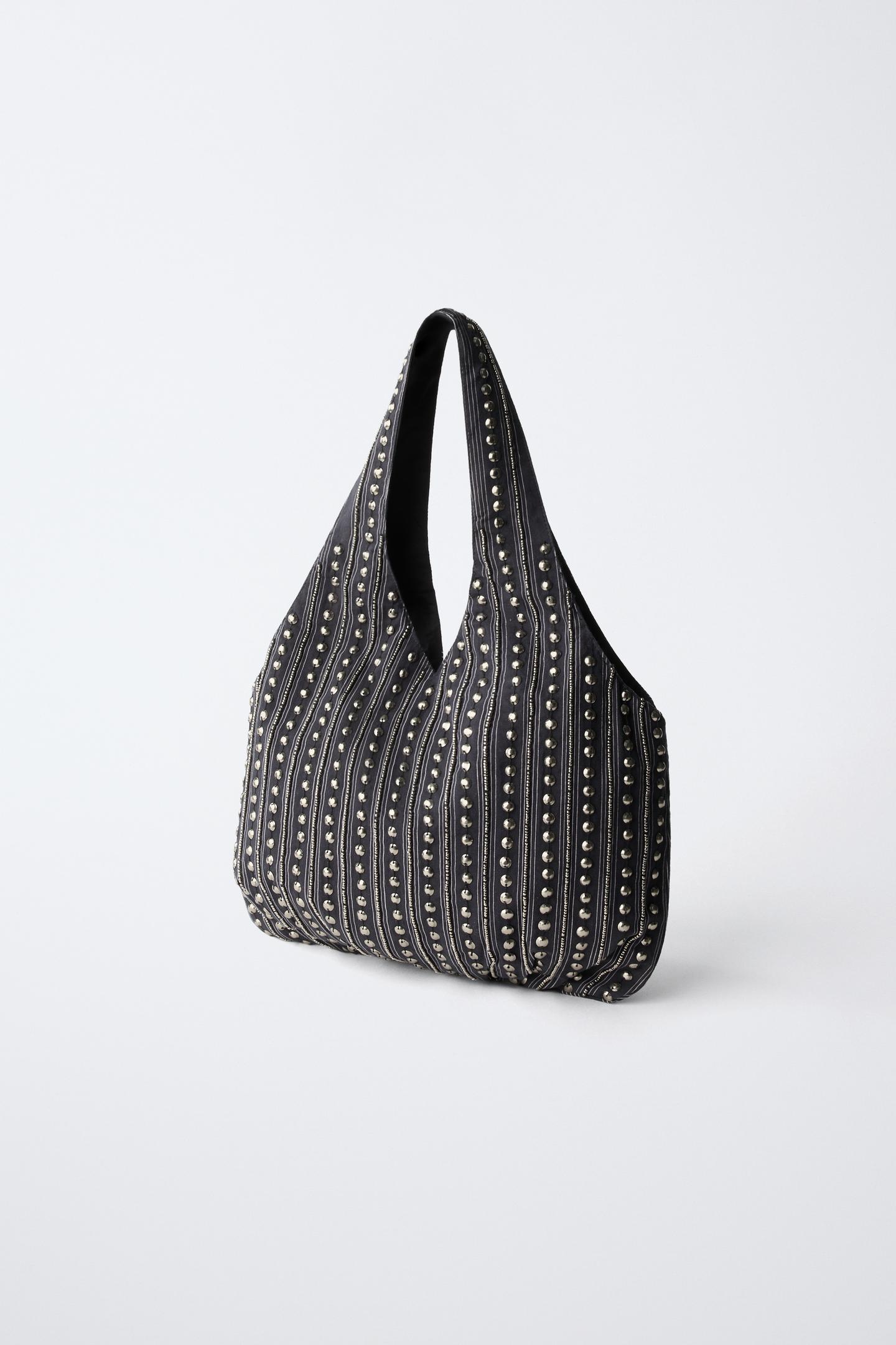 Детская сумка Zara Studded Shopper, цвет: Синий — фото 2
