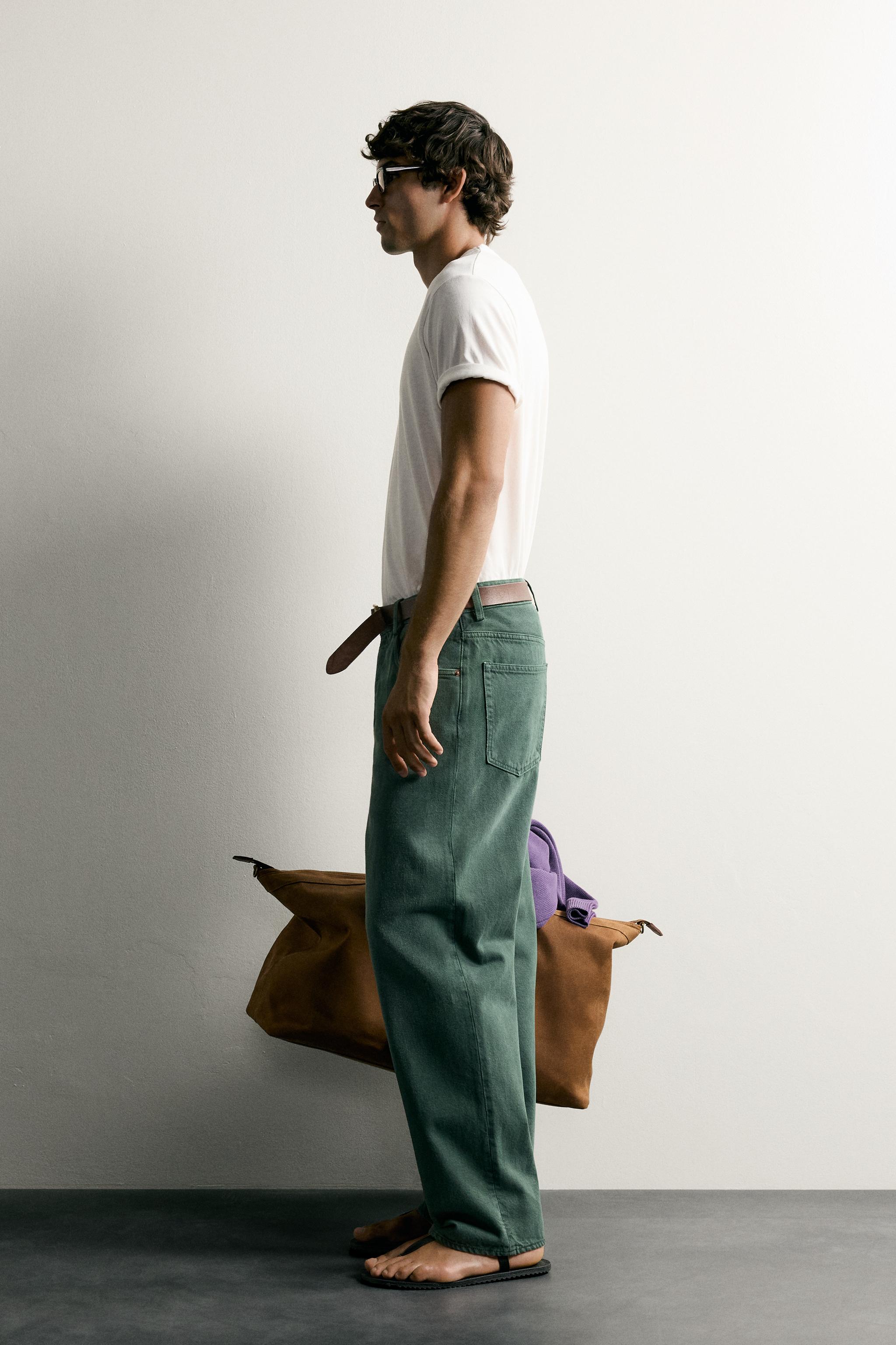 PRESSED CREASE RELAXED FIT JEANS