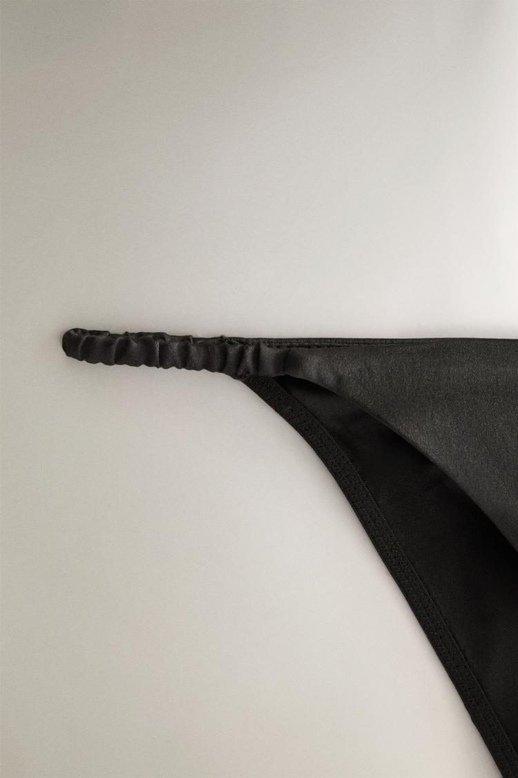 MULBERRY SILK PANTY — Gray