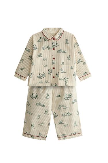 PIGIAMA BAMBINO FLANELLA NATALE 101 DALMATA ©DISNEY - Beige chiaro di Zara