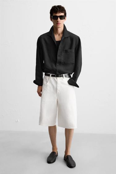 MOCASSINS EN CUIR - Noir de Zara - Image 1
