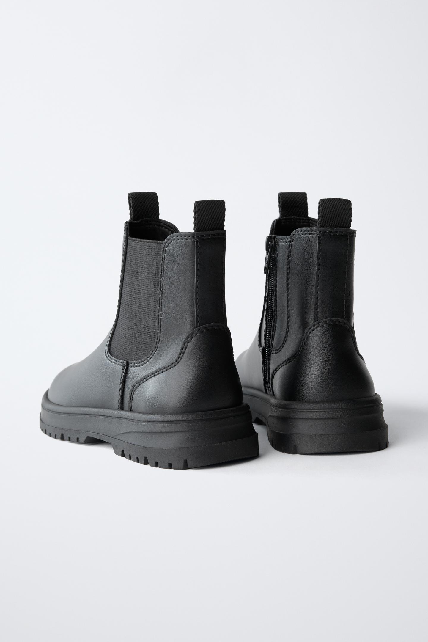Детские ботинки Zara Chelsea Ankle, цвет: Чёрный — фото 5