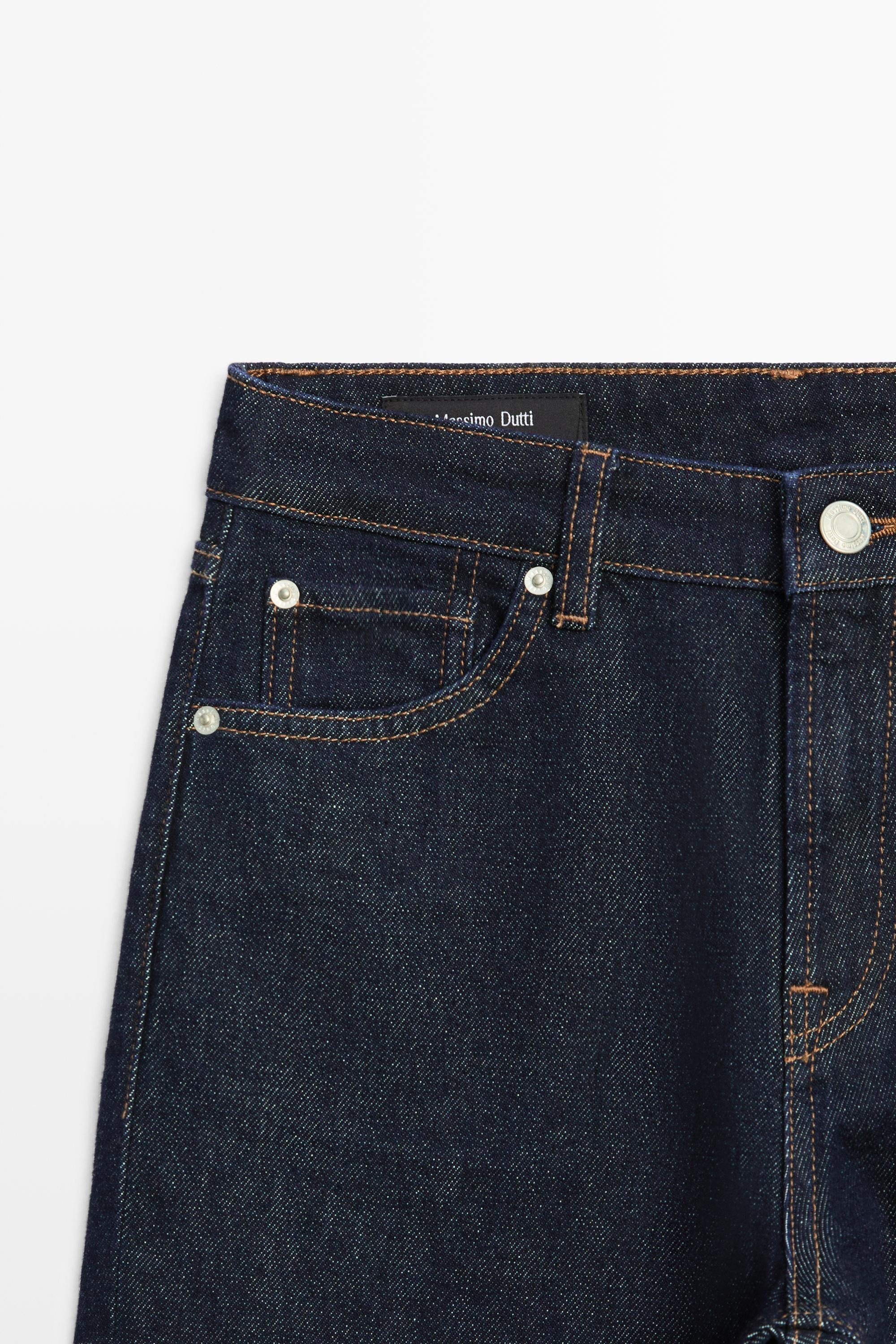 Jean straight cropped taille haute