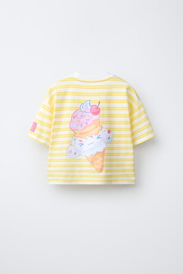 CINNAMOROLL © SANRIO STRIPED T-SHIRT - Yellow by Zara - Image 1