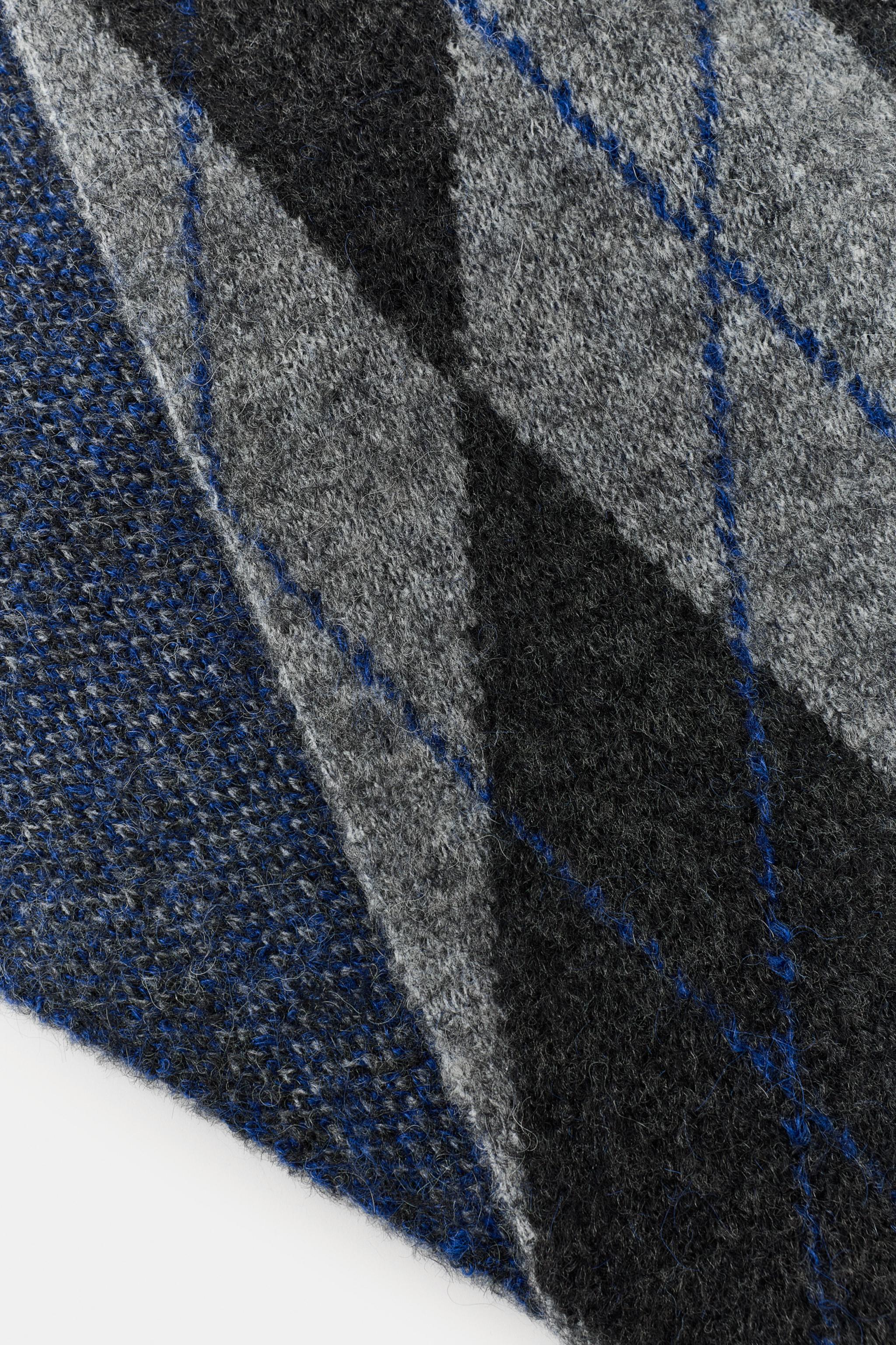 ÉCHARPE BANDANA EN MAILLE À LOSANGES