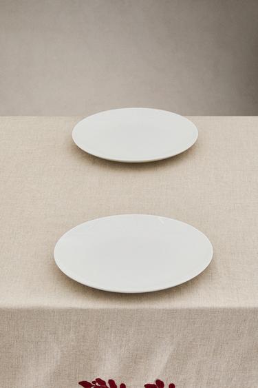 NAPPE LIN FEUILLES ROUGES NOËL - Rouge de Zara - Image 1