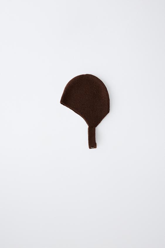 KNIT BONNET - Brown by Zara - Image 0