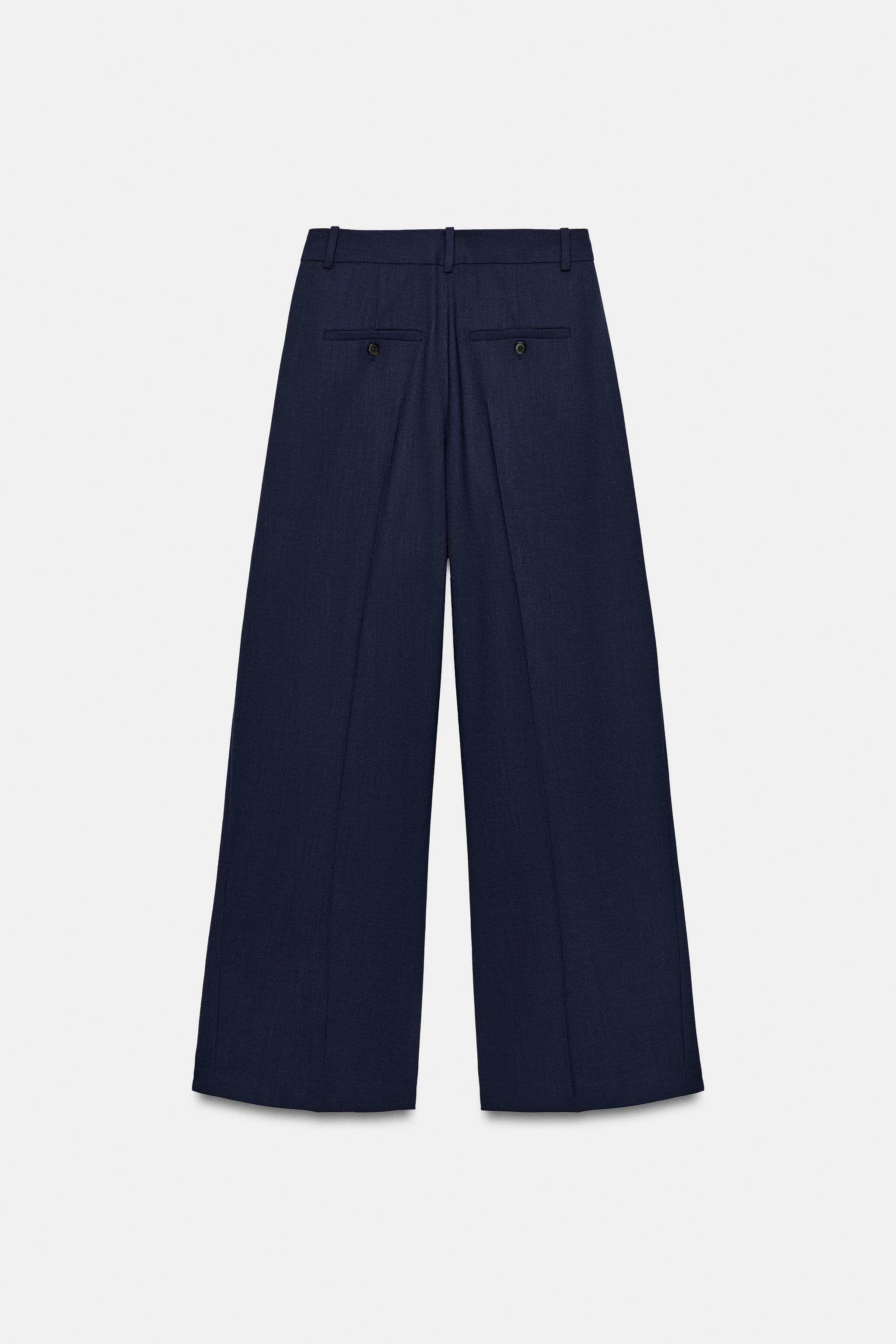 ZW COLLECTION WIDE-LEG PLEATED TROUSERS