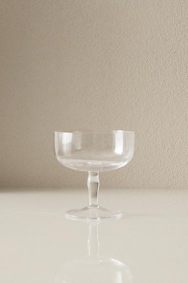Zara RAISED GLASS WITH GOLD RIM - Gold