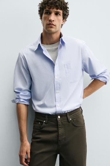 CHEMISE REGULAR FIT À RAYURES - rayures de Zara - Image 4