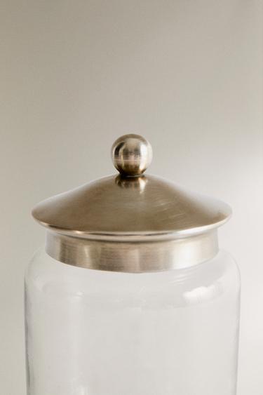 BATHROOM JAR WITH METAL LID - Silver by Zara - Image 2