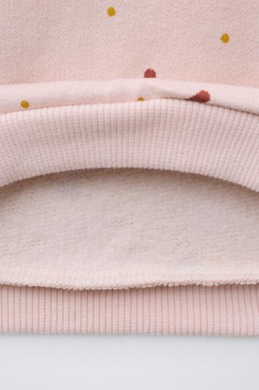 PRINTED SWEATSHIRT - Pink by Zara - Image 3