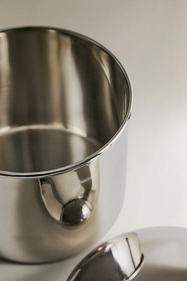 SHINY METAL JAR - Silver by Zara - Image 2