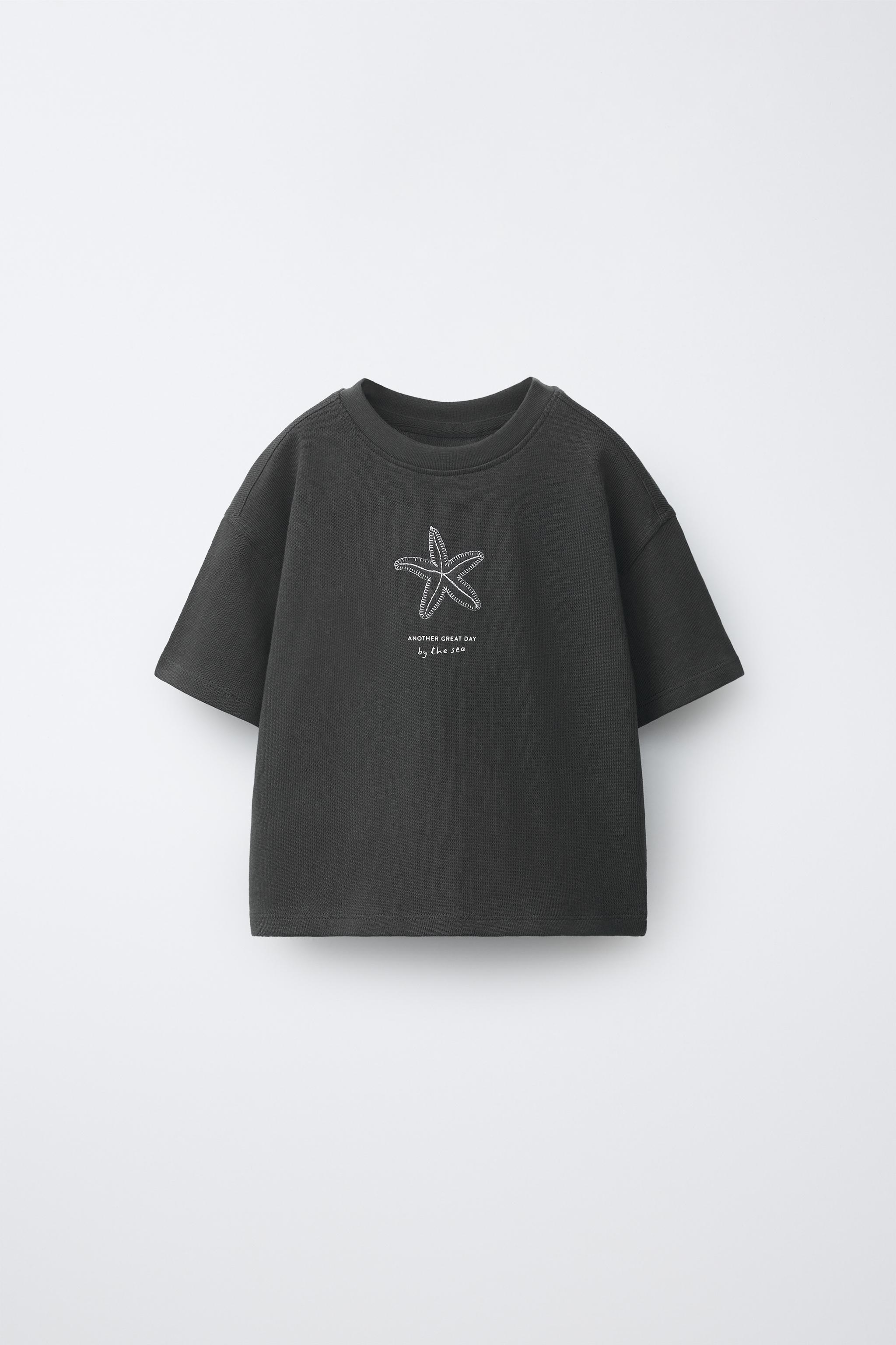 Детские футболки Zara EMBROIDERED T-SHIRT — фото 2