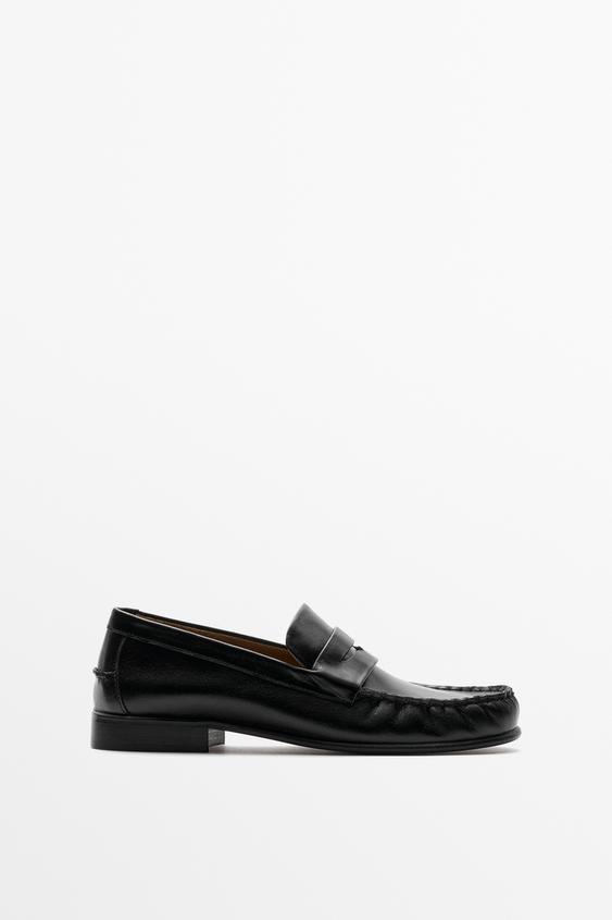 Mocasín piel antifaz - Negro de Zara - Imagen 0