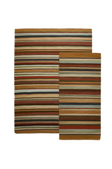 Zara COLOURED STRIPED RUG - 多色