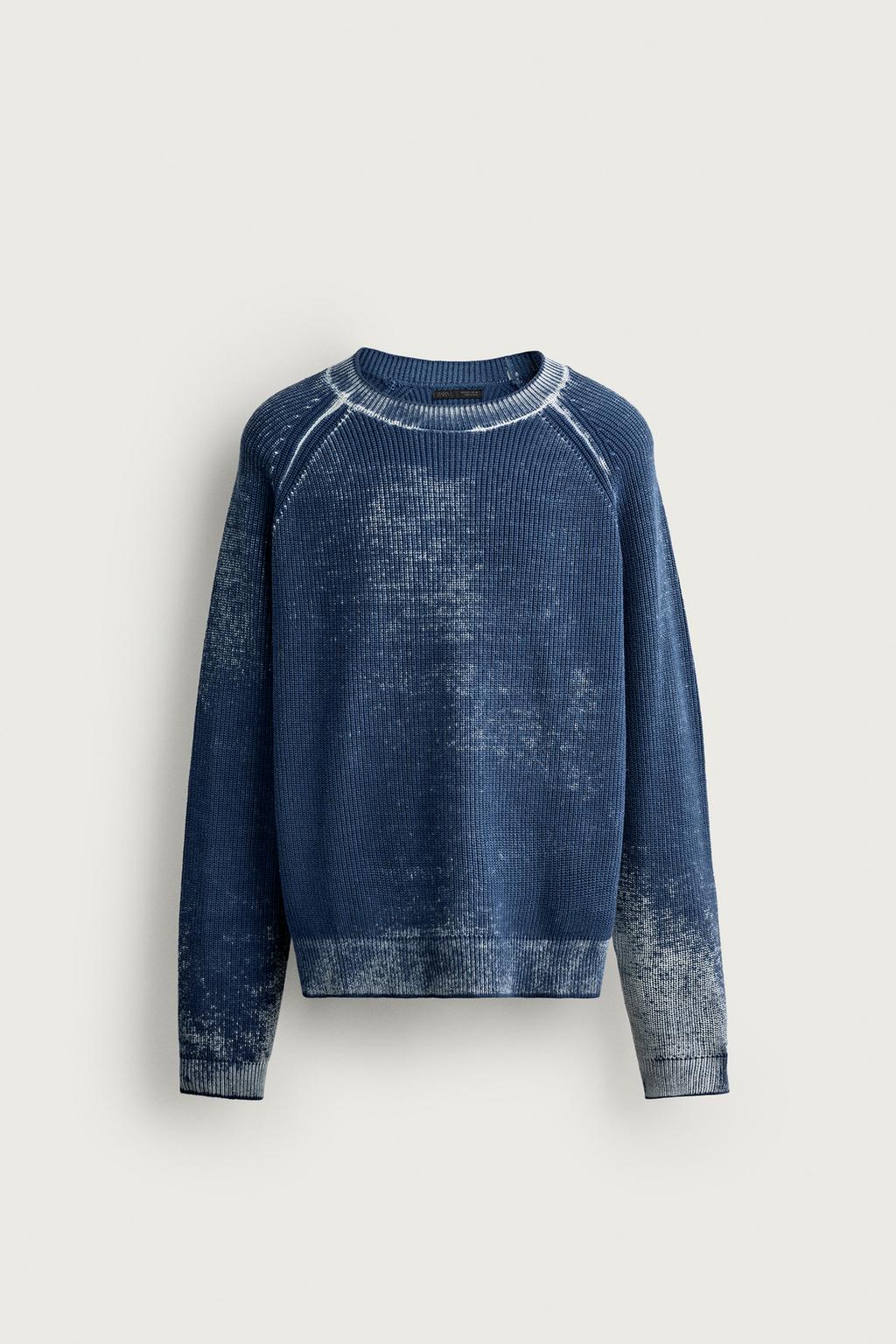 WASHED PRINT RELAXED FIT JUMPER