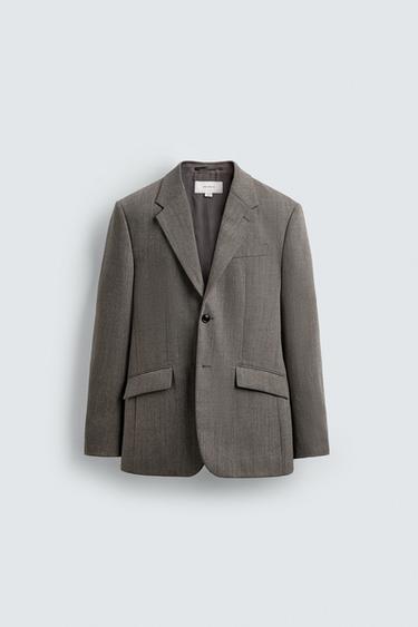 100% WOOL SUIT BLAZER - camel by Zara