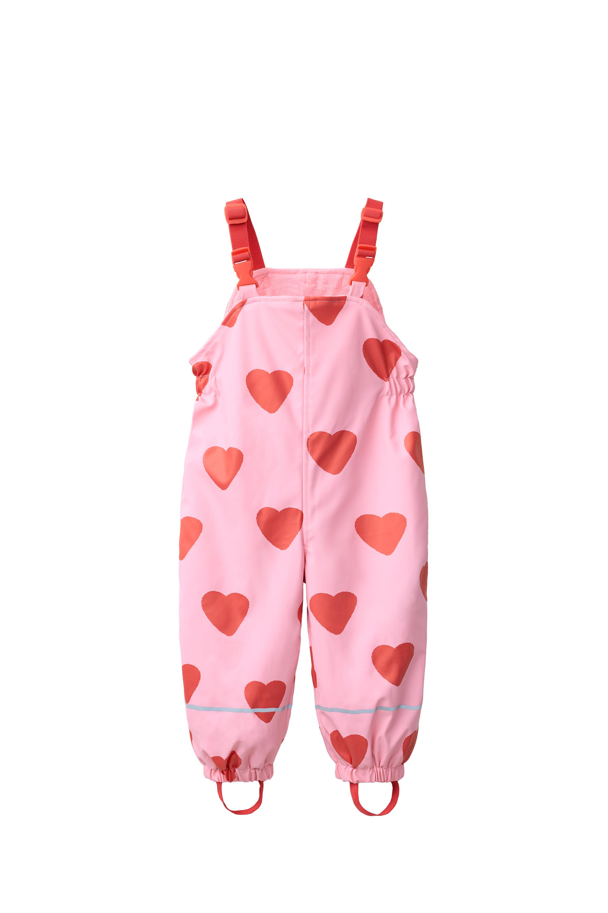 WATER-RESISTANT PRINTED FLEECE-LINED OVERALLS - Pink | ZARA United