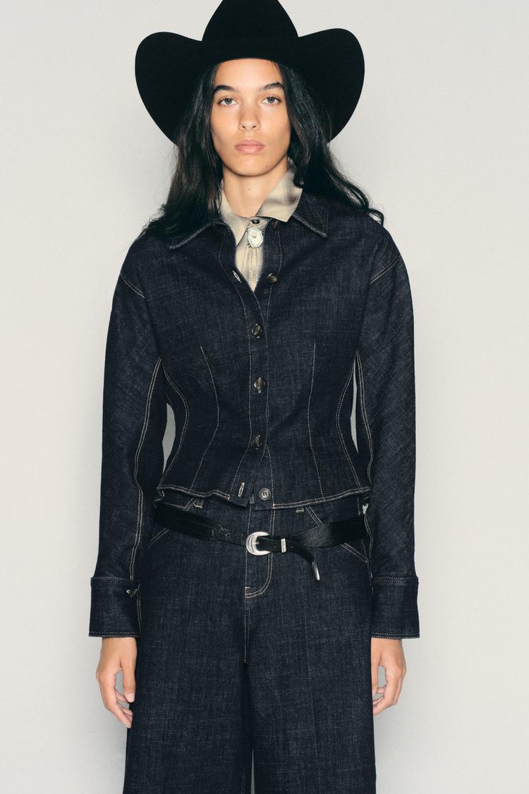CAMISA Z1975 DENIM PEPLUM