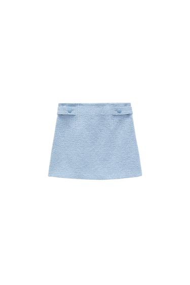 TEXTURED MINI SKIRT