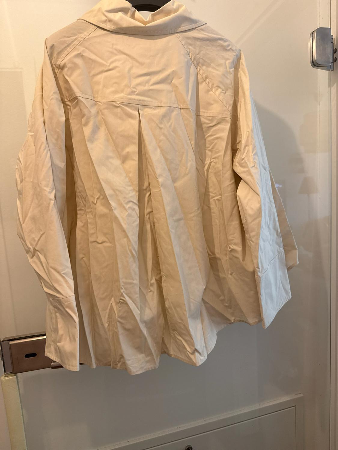 ZW COLLECTION OVERSIZE PLEATED SHIRT - Image 3
