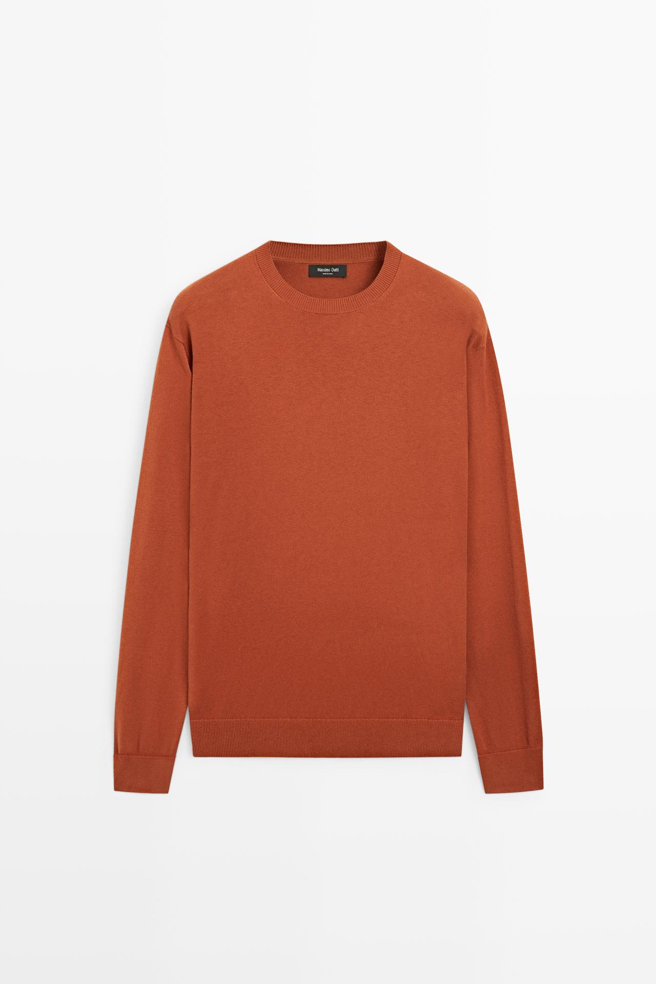 Cotton blend knit sweater — 782
