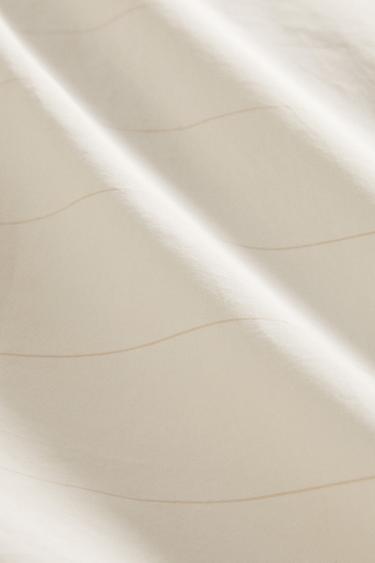 HOUSSE DE COUETTE RAYURES - Blanc cassé de Zara - Image 4