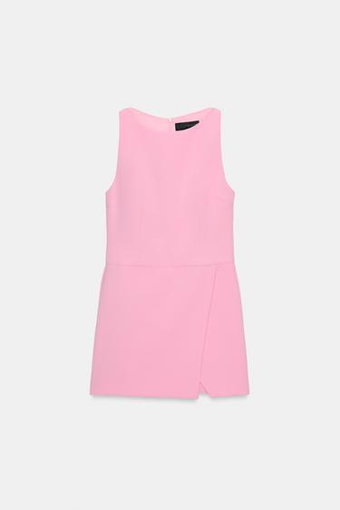WRAPOVER PLAYSUIT - Mid-pink by Zara