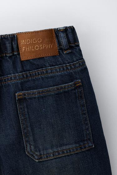 BERMUDA EN JEAN ACID WASH - Marron-Bleu de Zara - Image 3