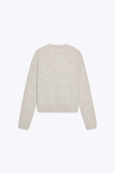 100% WOOL BASIC JACKET - Sand / Marl by Zara - Image 8