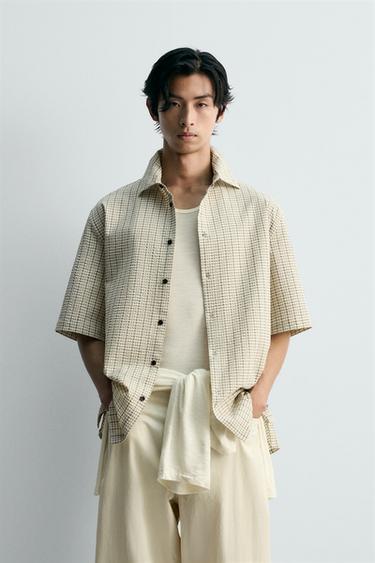 SEERSUCKER PRINT SHIRT - 026 by Zara
