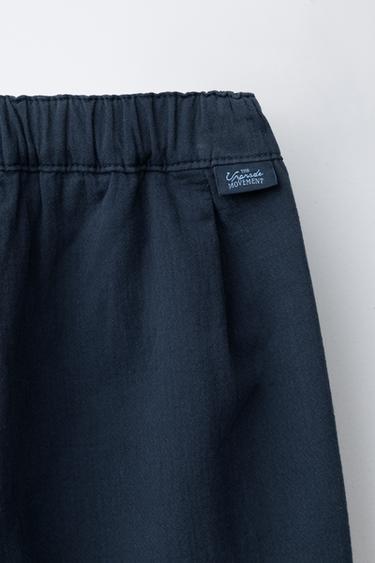 STRAIGHT FIT TROUSERS WITH POCKETS - Navy blue by Zara - Image 3