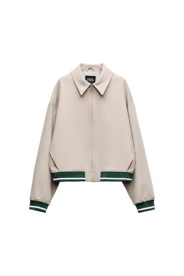JACKET WITH CONTRAST TAPING