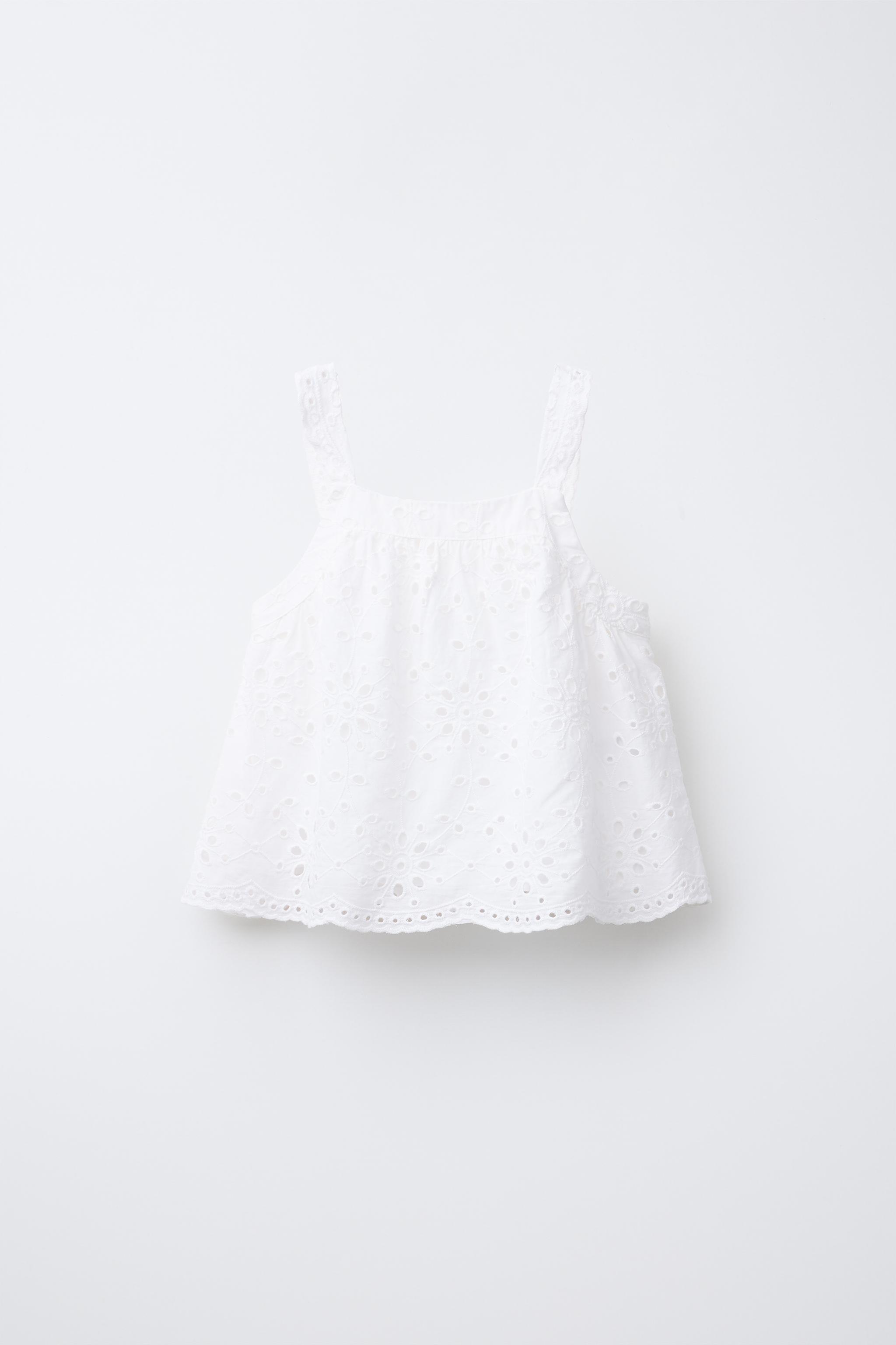 トップス Italy SCHIFFLY STRAP TOP - White | ZARA United States