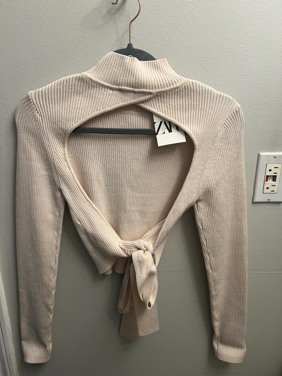 OPEN BACK KNIT SWEATER - Image 2