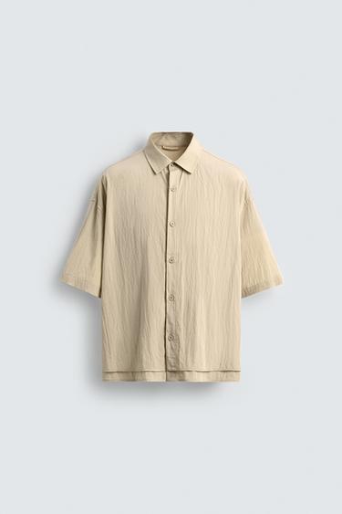 Zara 雙層飄逸襯衫 - LIMITED EDITION - 裸色 - 圖片 0