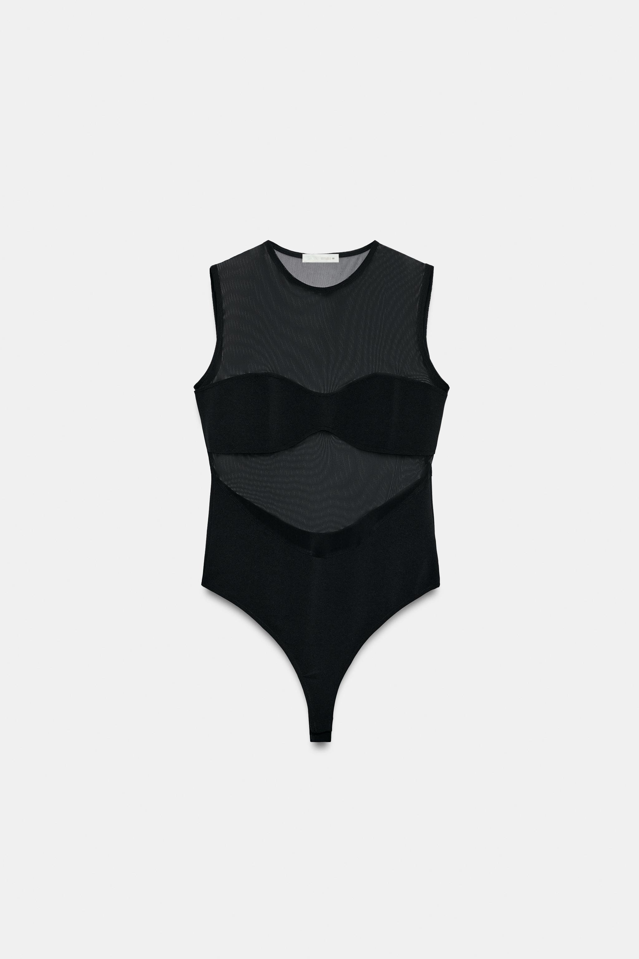 COMBINATION TULLE BODYSUIT