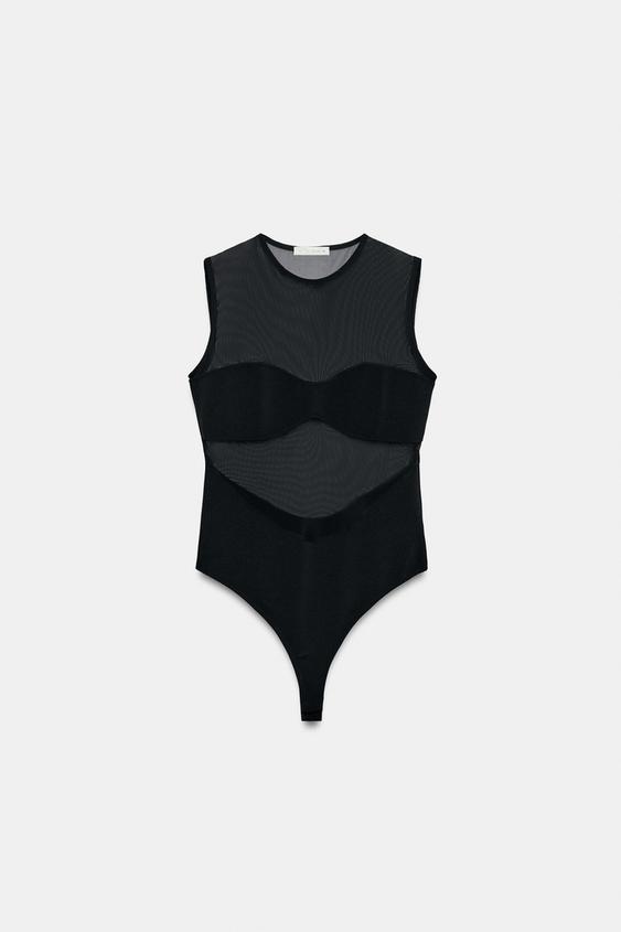 COMBINATION TULLE BODYSUIT from Zara - $29.90