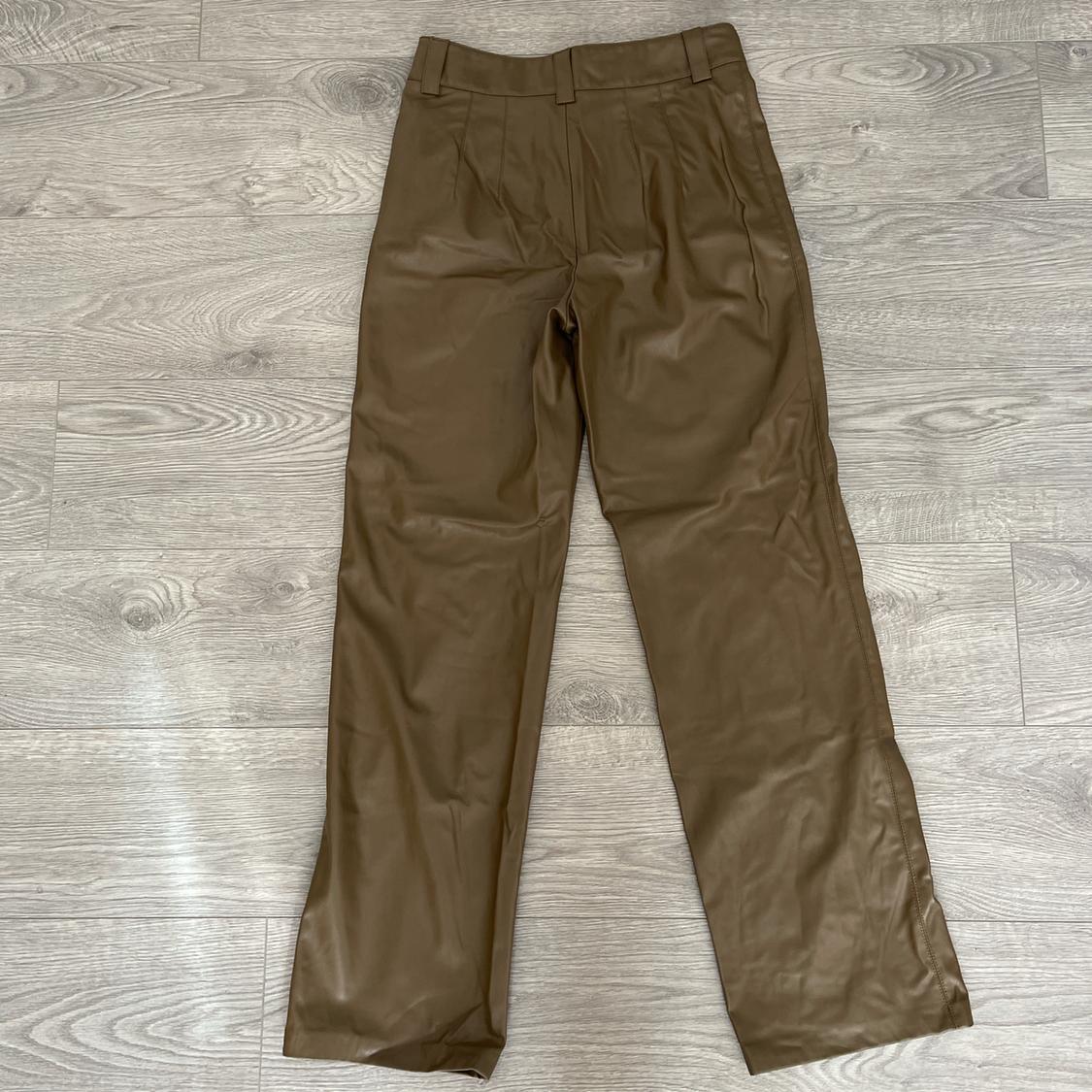 FAUX LEATHER FRANÇOISE FULL LENGTH TROUSERS - Image 2