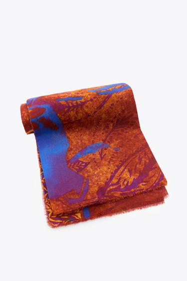 PAÑUELO IMPRIMÉ EN COTON - Tuile de Zara - Image 2