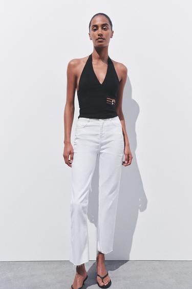 CUT-OUT HALTER TOP - Black by Zara - Image 0