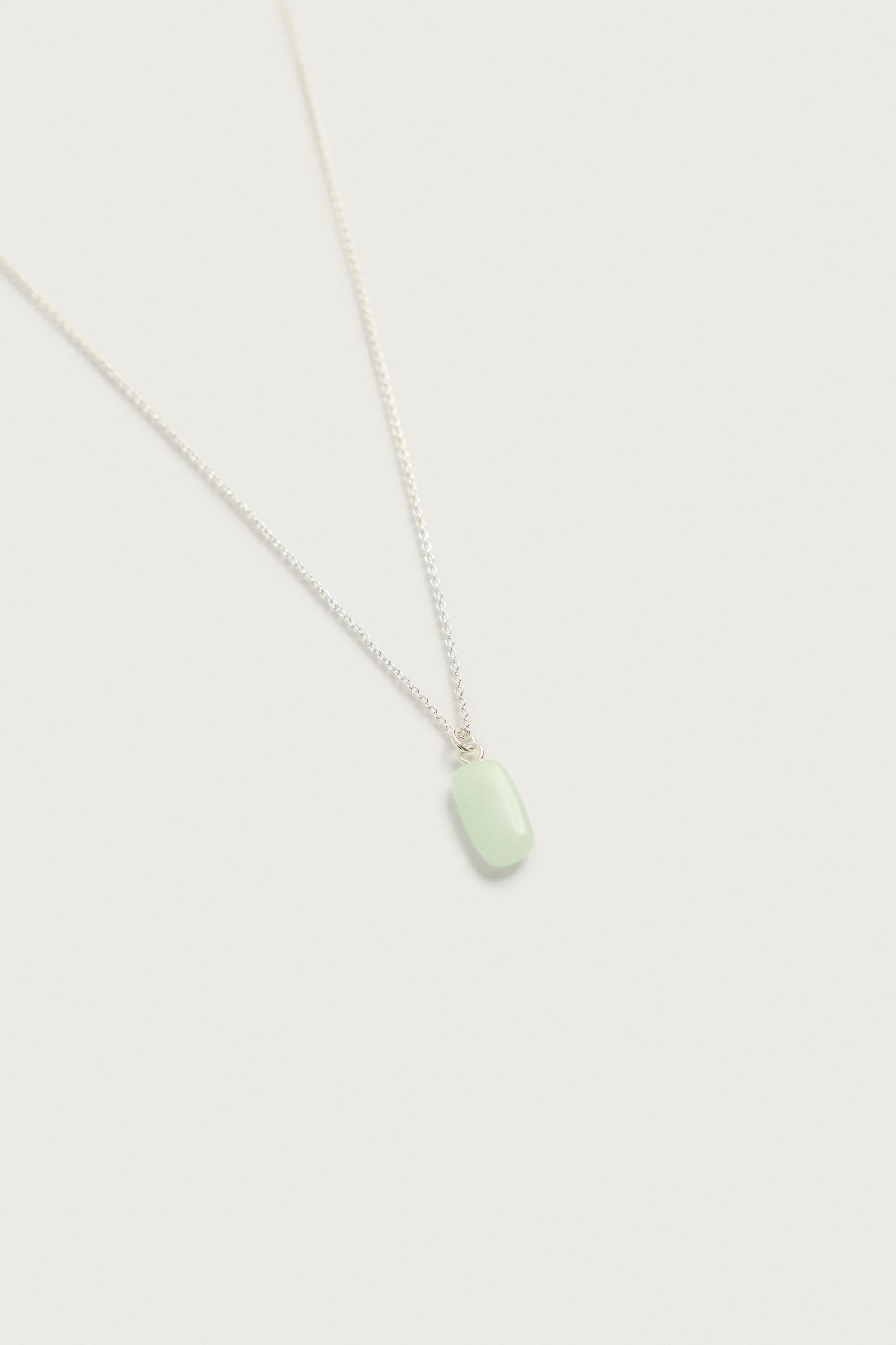 MIXED-STONE PENDANT NECKLACE