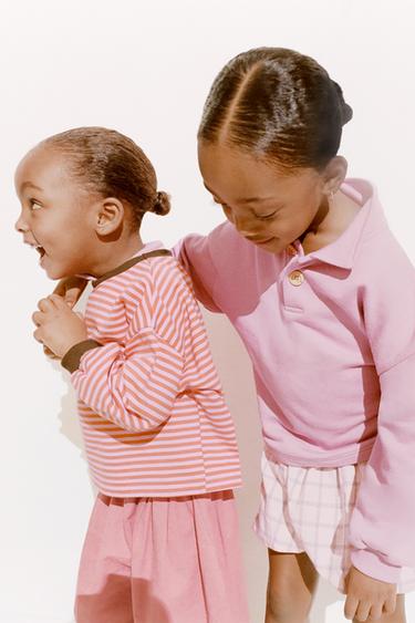 ZARA TIMELESS - T-SHIRT MED KONTRASTSTRIBER - mandarin fra Zara