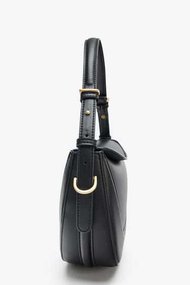 FLAP CROSSBODY BAG - Black by Zara - Image 6