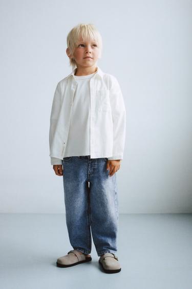 ДЖИНСОВІ ШТАНИ BAGGY - Синій Zara