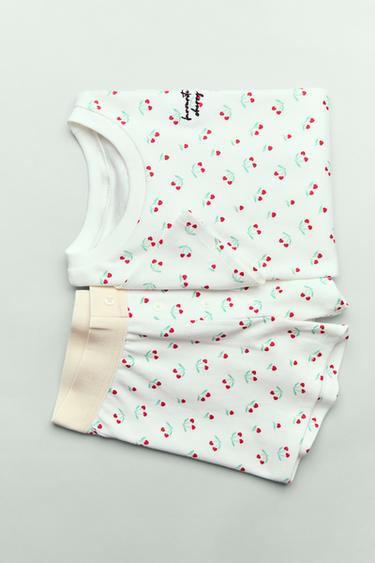 6-14 AÑOS/ PIJAMA CEREZAS - Crudo de Zara