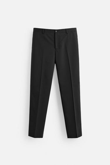 PANTALÓN TRAJE ESTRUCTURA - Negro de Zara